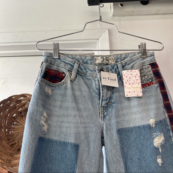 Free People NWT Patch Jeans - Various - Picture 9 of 13